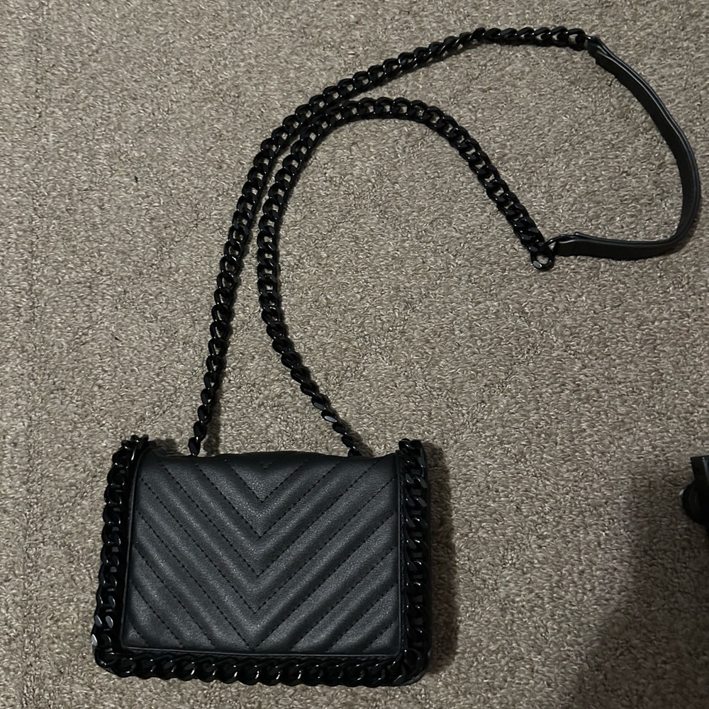 Black ALDO Crossbody Chain Purse